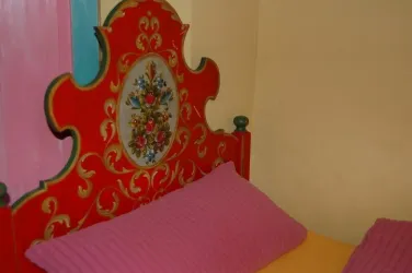 Zimmer 1: Detail Bett