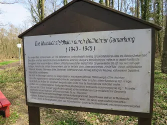 Informationsschild zur Munitionslore