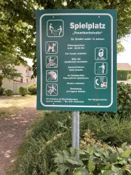 Spielplatz Feuerbachstraße - Schild