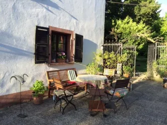 Sitzecke im Hof (© Villa PAN, Germersheim, Fam. Berkel)