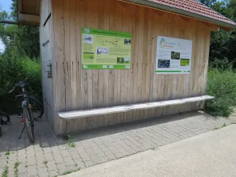 Rastplatz Sitzbank am Teilungwehrhäuschen