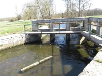 Restauriertes Teilungswehr
