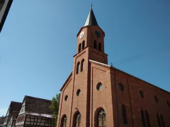 Prot. Kirche Steinweiler (© Südpfalz Tourismus Kandel e.V., Foto S. Bock)