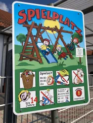 Spielplatz Klingbachstr. Steinweiler, Schild
