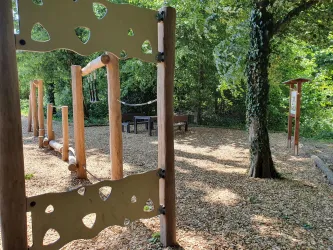 Holz-Kletterparcours und Rastplatz Winden