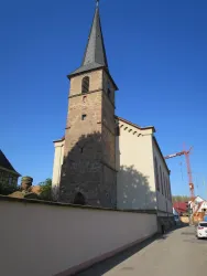 Turm aus dem 15. Jh. St. Georg Knittelsheim