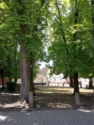 Ansicht aus dem Wohnzimmer Fenster der Römerplatz (© Ferienwohnung Fam. Lutz)