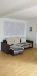 Schlafcouch im Wohnzimmer