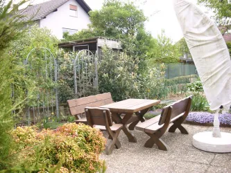 Sitzecke im Garten