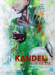 Bild mit Weinglas von Künstler Benjamin Burckhardt für Kandel