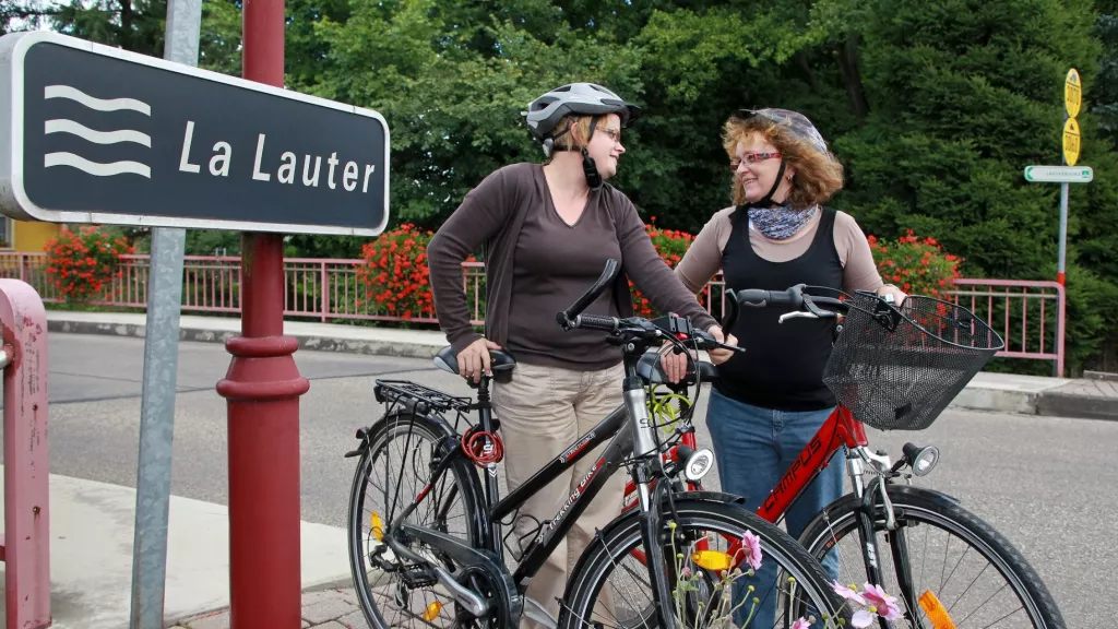 Radfahrer an der Lauter 