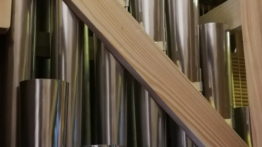 Orgelpfeifen in der St. Georgskirche Kandel