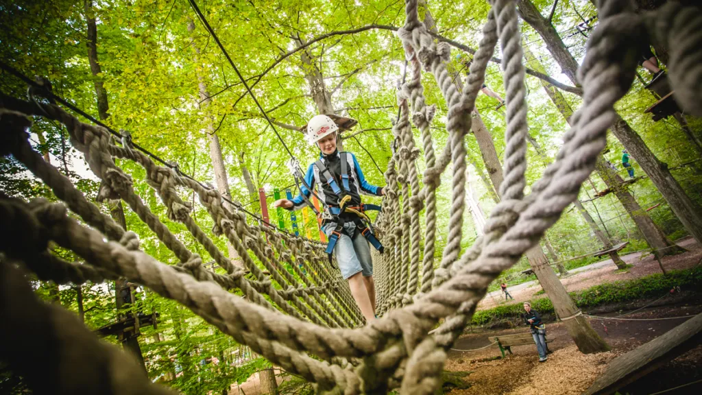 Seilgerüst im Kletterpark Kandel 