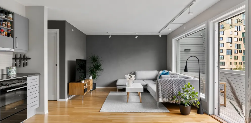 Moderner Wohnraum mit Küche