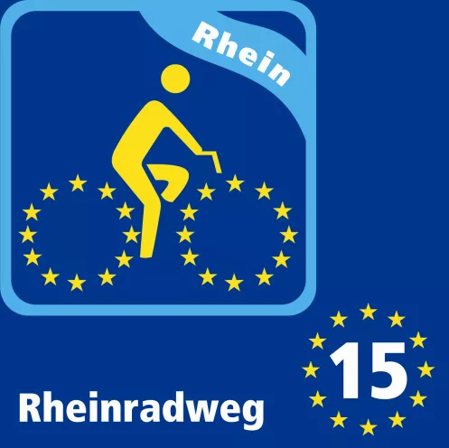 Wegelogo  - Rheinradweg EuroVelo15