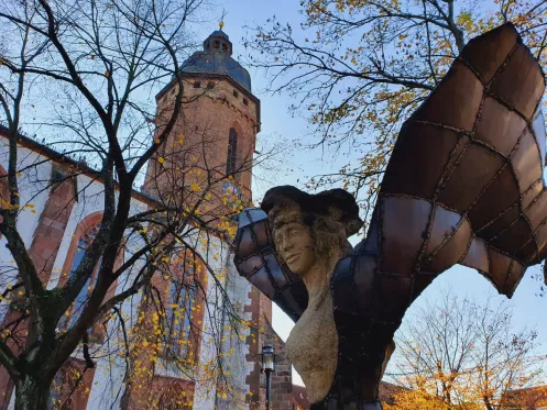 Freundschaftsengel an der St. Georgskirche in Kandel