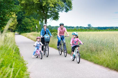 Impression vom Radweg "Rheinschleife für Familien"