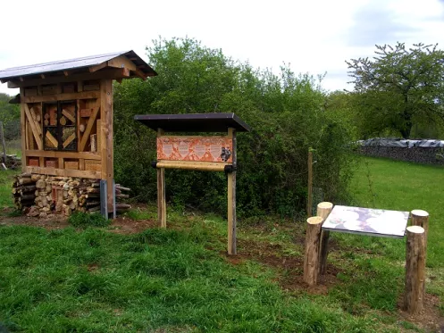 Station entlang der Büchelberger Entdeckerpfade