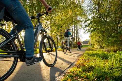 Radtour auf gut ausgebauten Wegen