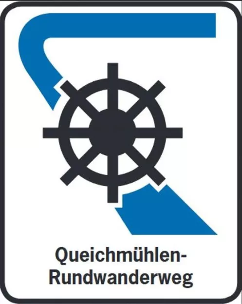 Wegelogo des Queichmühlen-Rundwanderwegs