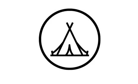 Piktogramm Camping und Wohnmobil