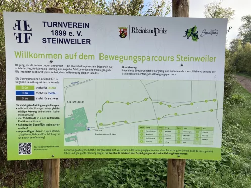 Bewegungsparcours Steinweiler, Tafel