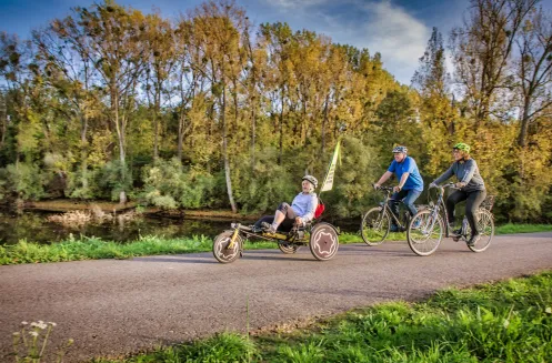 Rhein- und Römer-Schleife - barrierearme Radroute