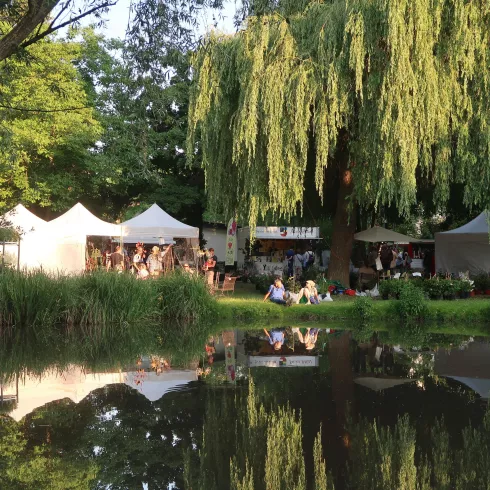 Abendstimmung Spiegelbachpark BeGaTa 2022