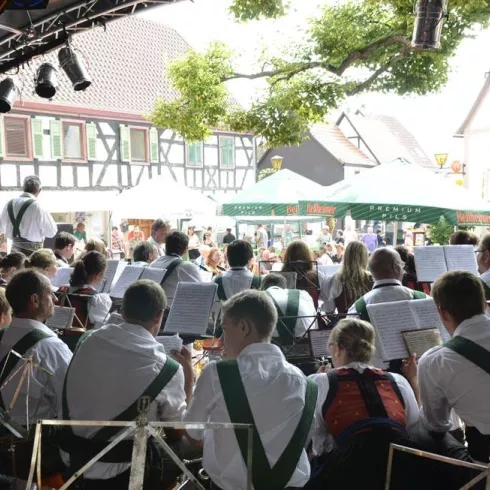 Stadtfest Kandel, Musiker Buehne (© VHG Kandel e.V., Foto by Stefan Roller) Stadtfest Kandel, Musiker Buehne (© VHG Kandel e.V., Foto by Stefan Roller)