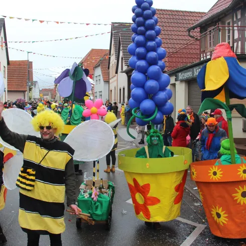 Faschingsumzug Rheinzabern (© Kulturgemeinschaft Rheinzabern)