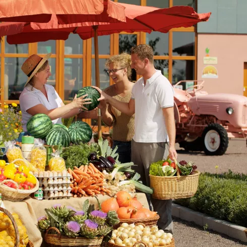 Einkauf auf dem Bauernmarkt