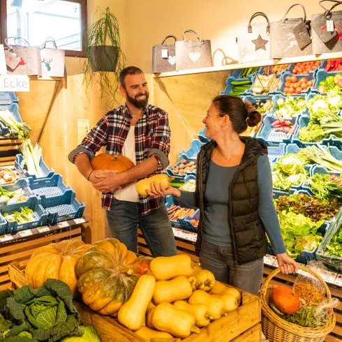 Einkauf im Hofladen