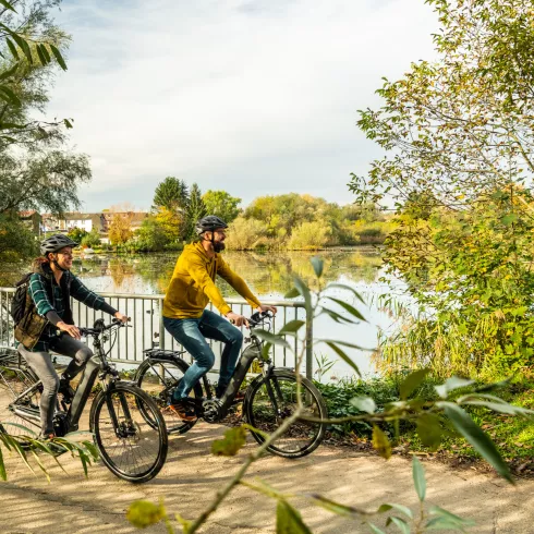 Impression von der Radtour "Rheinschleife Wasserspaß"